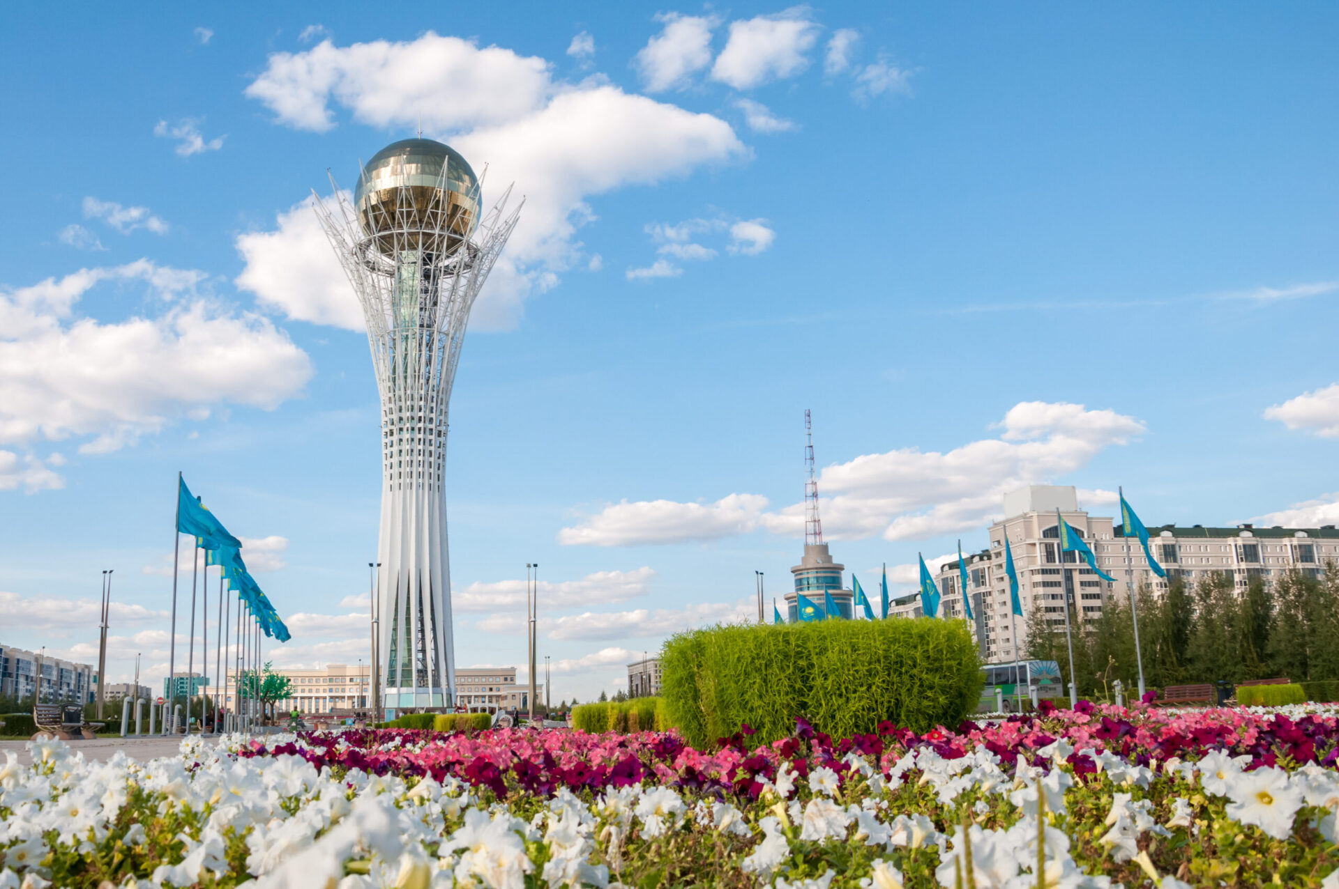 Bayterek is a monument and observation tower in Astana, Kazakhstan.
